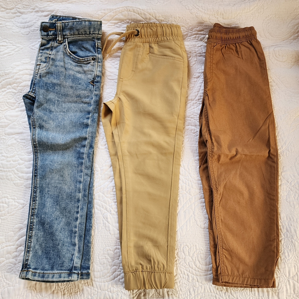 Size 4/4t Denim and Jogger Pants Set